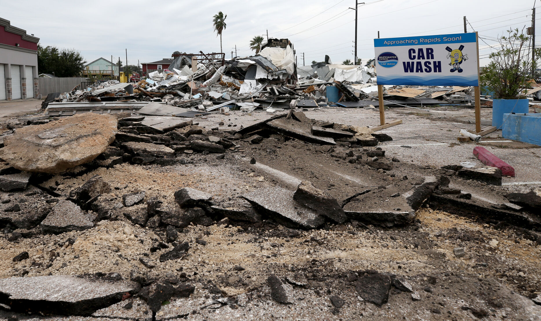 Demolition of the 61st Street building for a new car wash